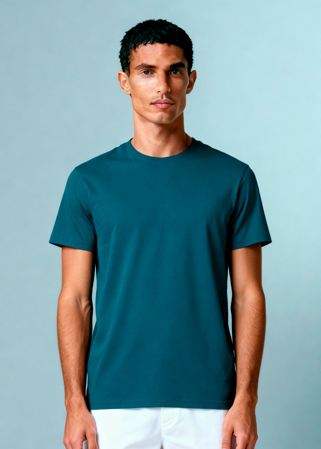 CAMISETA ALGODÃO PREMIUM | AZUL PETROLÉO