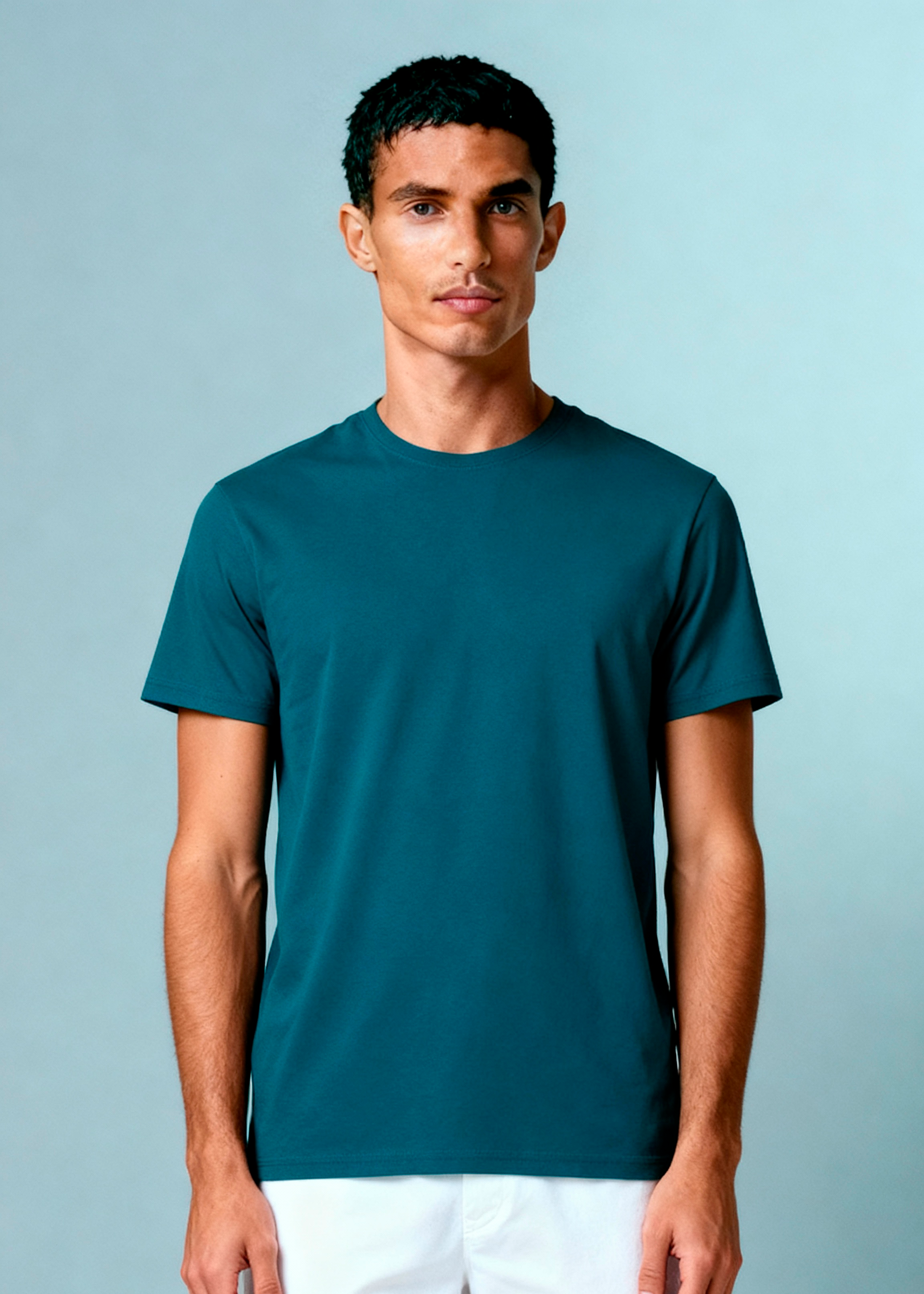CAMISETA ALGODÃO PREMIUM | AZUL PETROLÉO