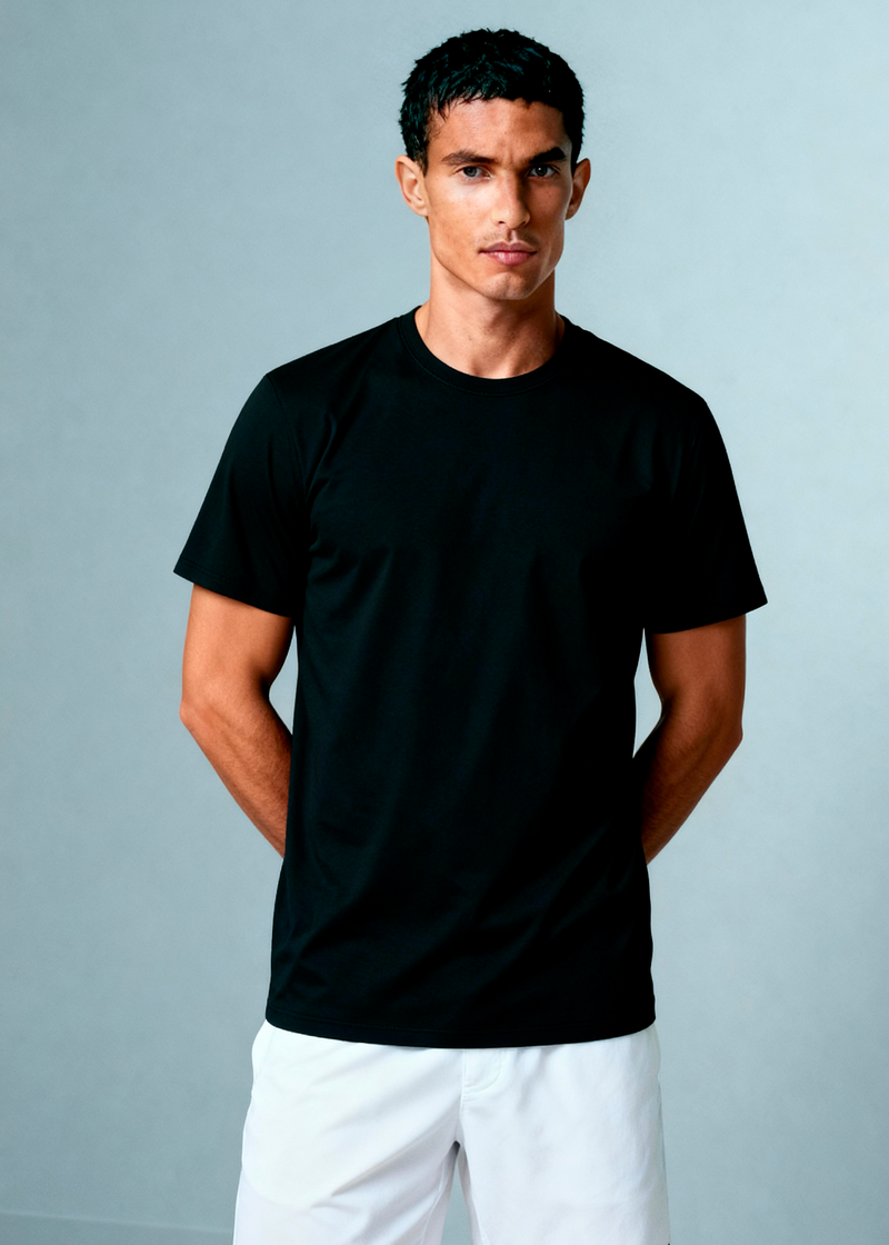 CAMISETA ALGODÃO PREMIUM - MASC - PRETO