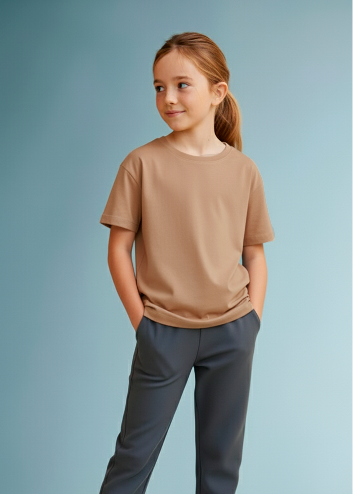 CAMISETA PIMA| KIDS | CAPUCCINO