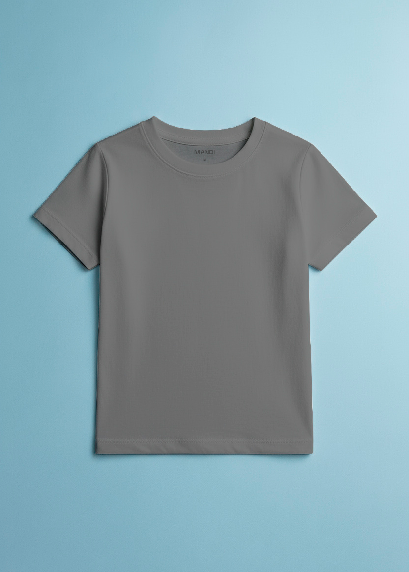 CAMISETA ALGODÃO PREMIUM  // KIDS // CINZA