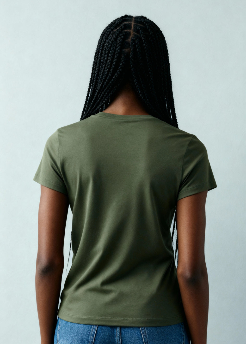 CAMISETA PIMA FEMININA | VERDE MUSGO