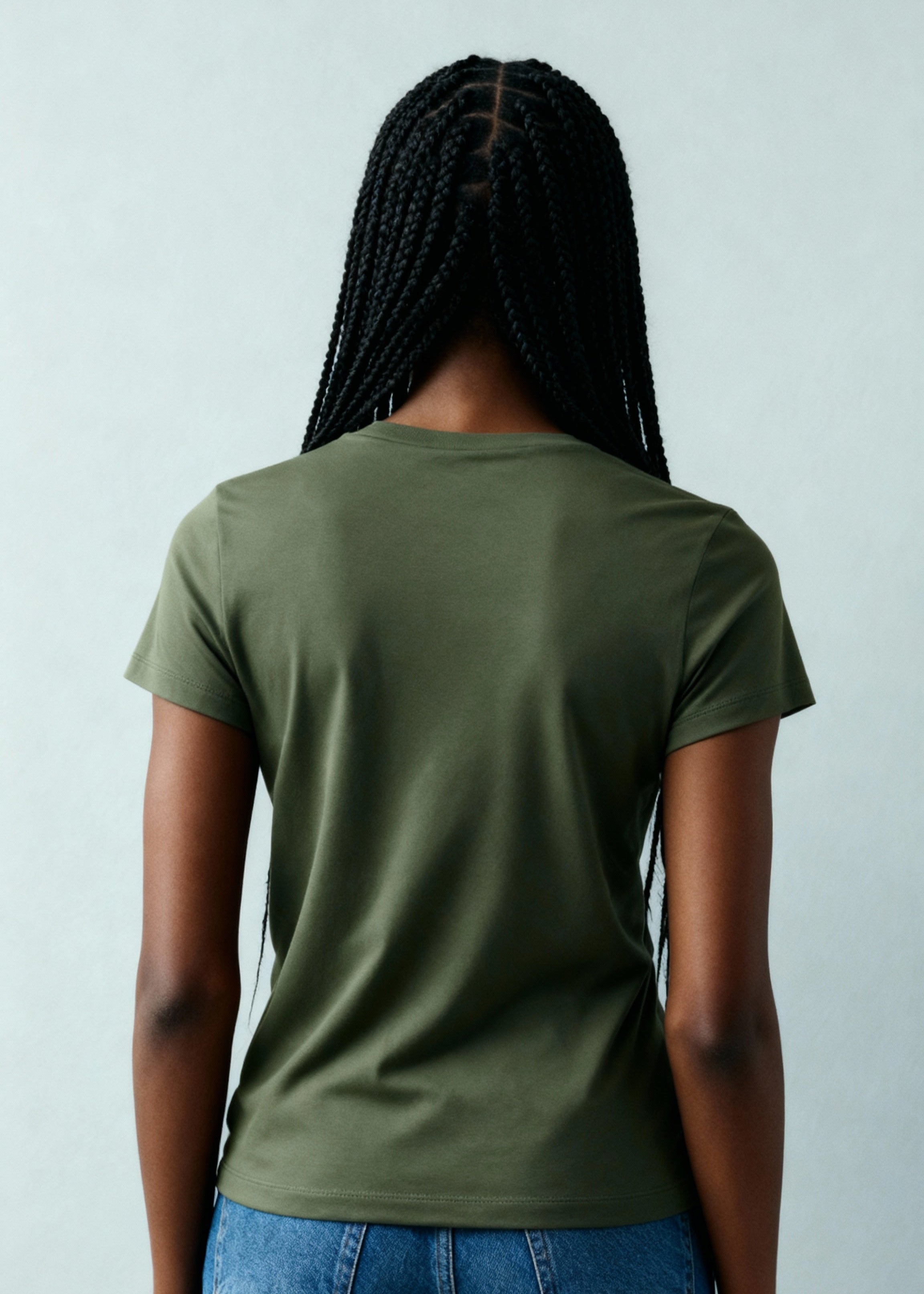 CAMISETA PIMA FEMININA | VERDE MUSGO