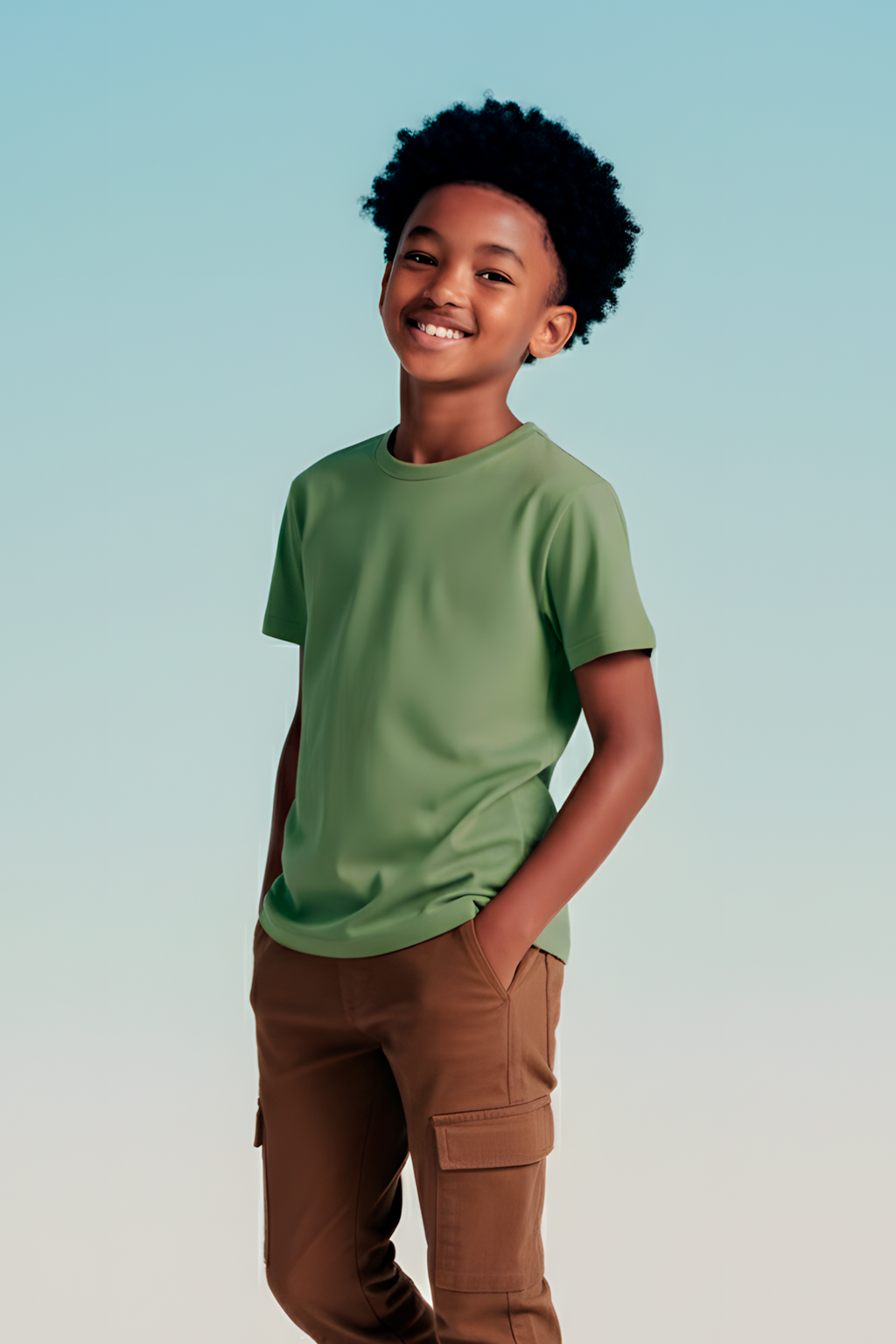 CAMISETA MODAL TECH | KIDS | VERDE GREENISH